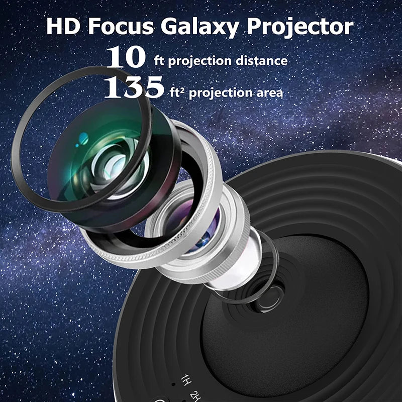 360° Rotating Galaxy Projector Night Light