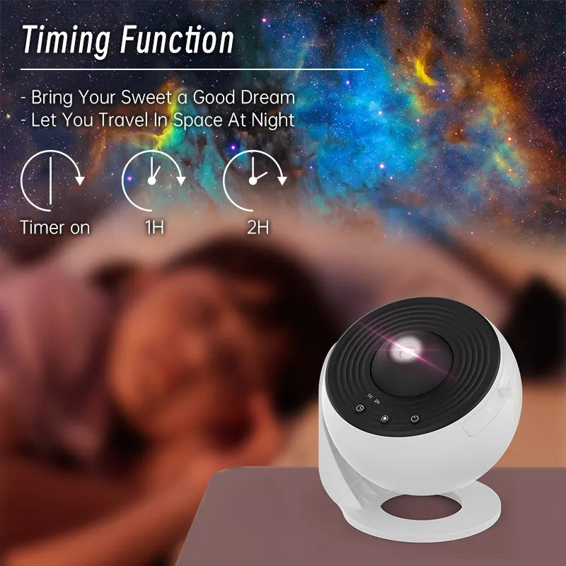 360° Rotating Galaxy Projector Night Light