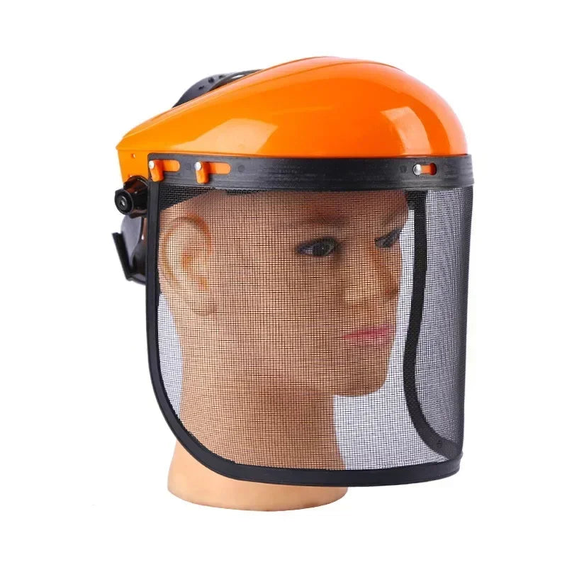 Safety Helmet with Full-Face Mesh Visor