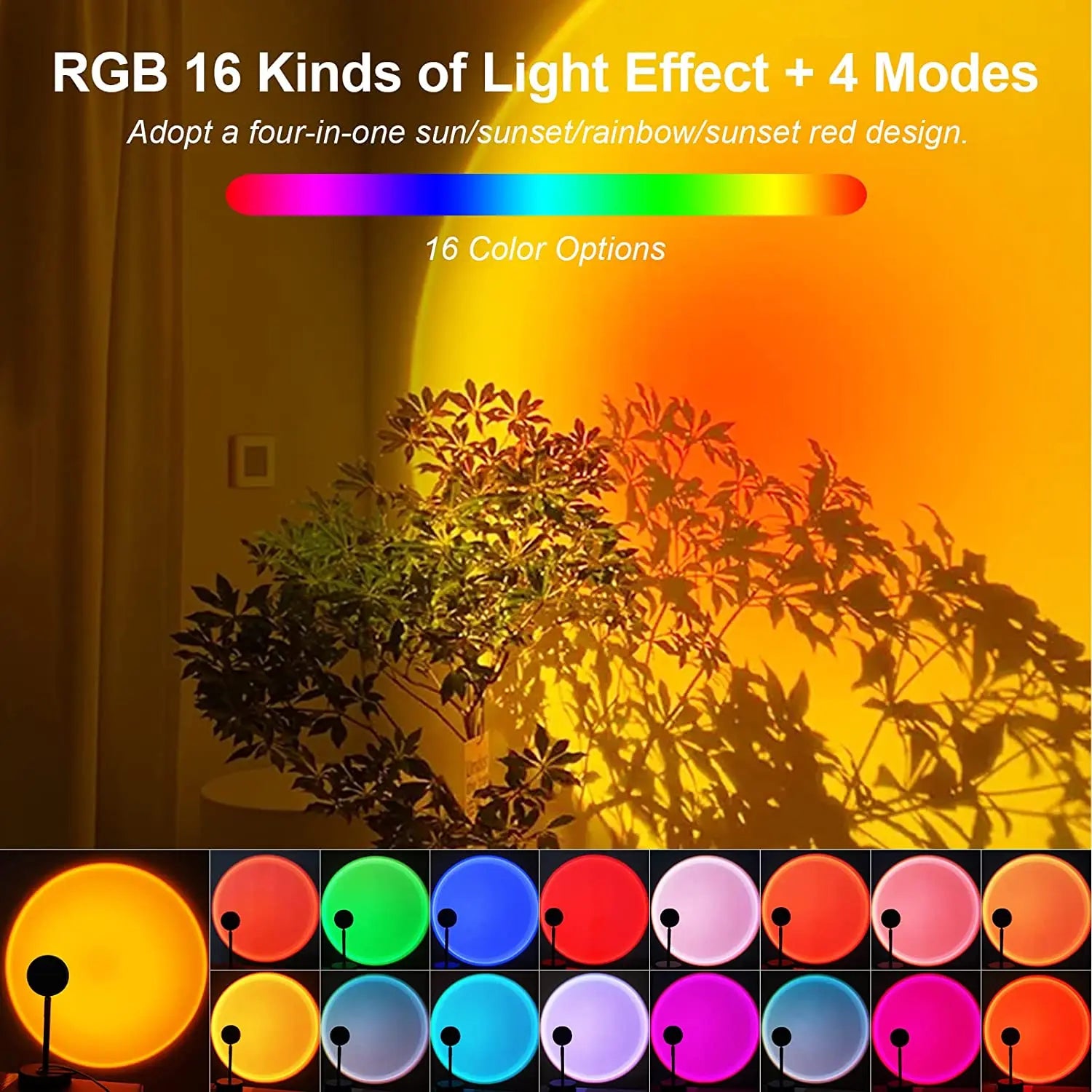 Bluetooth Night Light Rainbow Projector Lamp