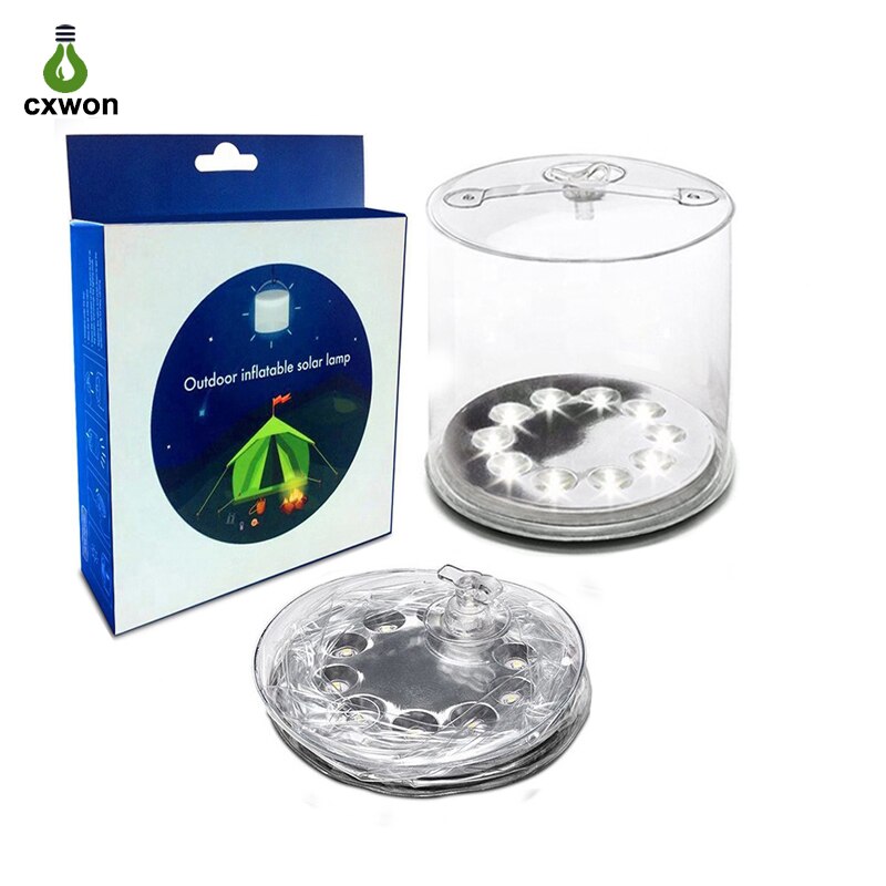 LED Solar Inflatable Light Waterproof with Free Carabiner & FREE SHIPPING!