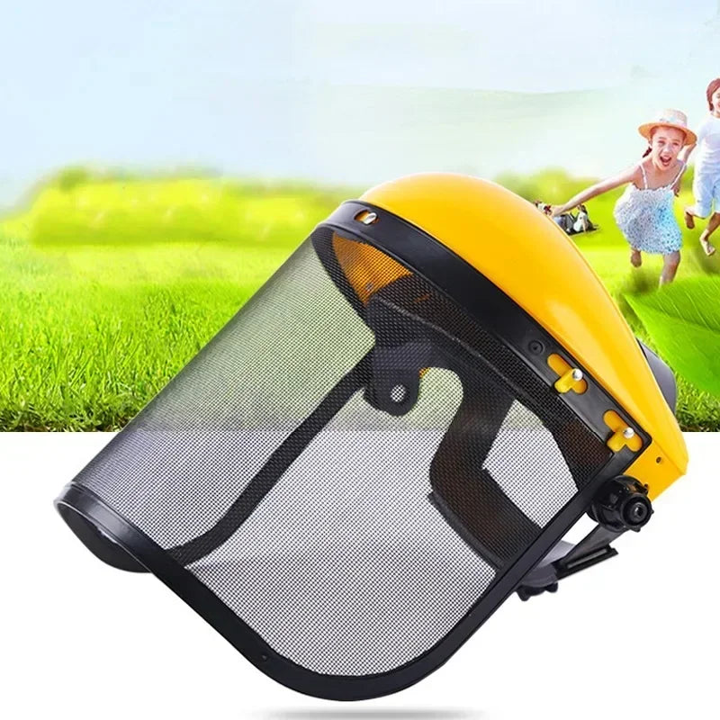 Safety Helmet with Full-Face Mesh Visor