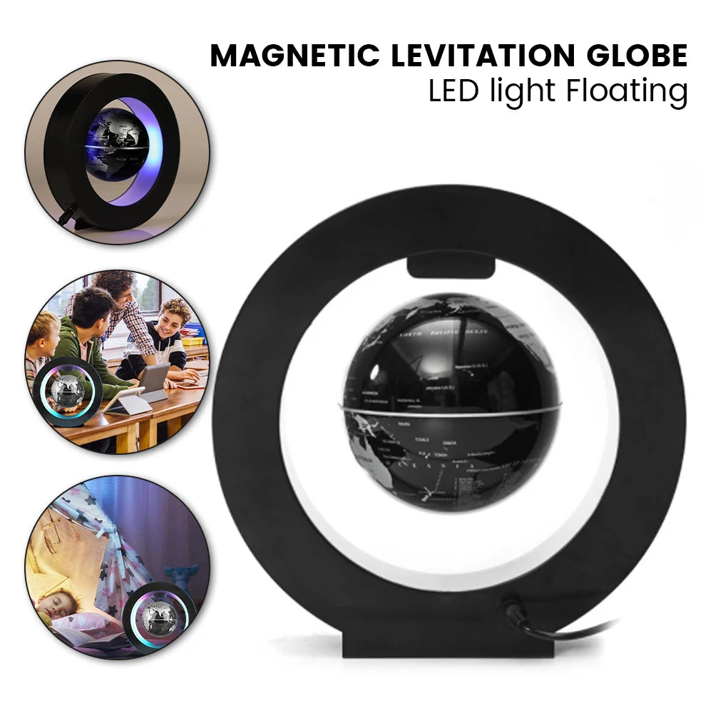 Magnetic Levitation World Map Globe Lamp