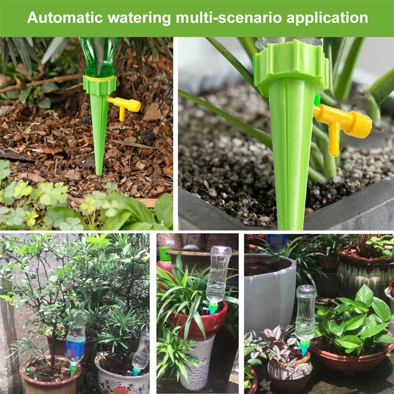 Adjustable Auto Drip Irrigation System for Gardens & Greenhouses