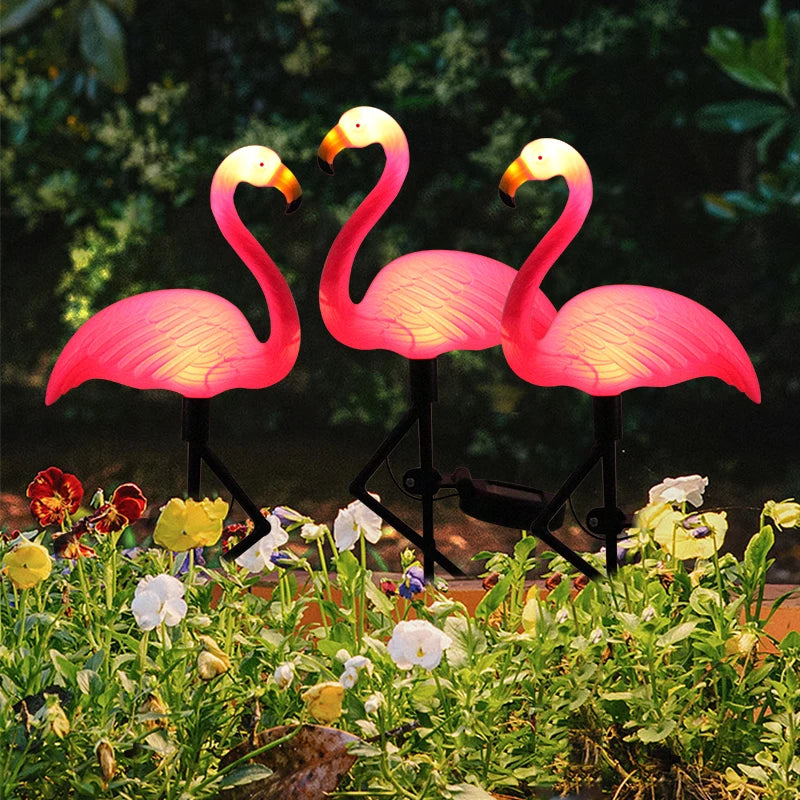 Solar Flamingo LED Garden Light