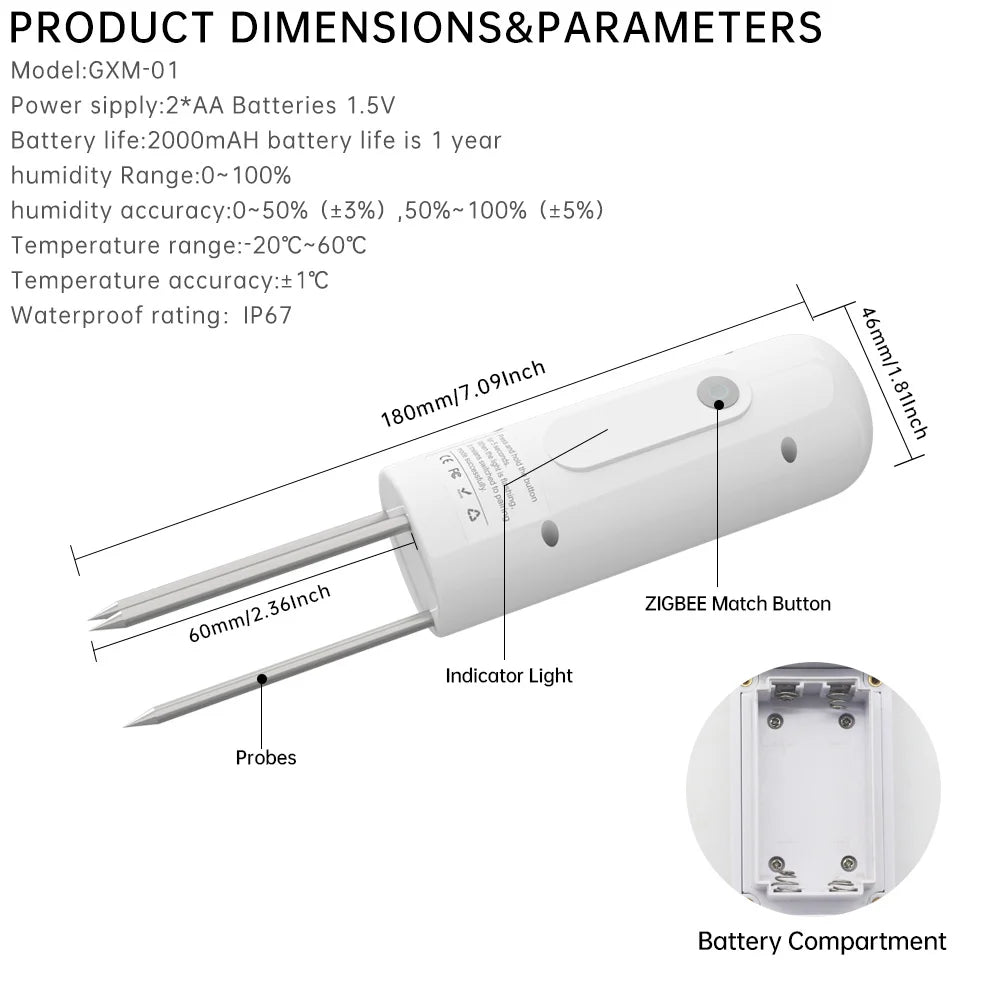 Outdoor Soil Temperature Meter