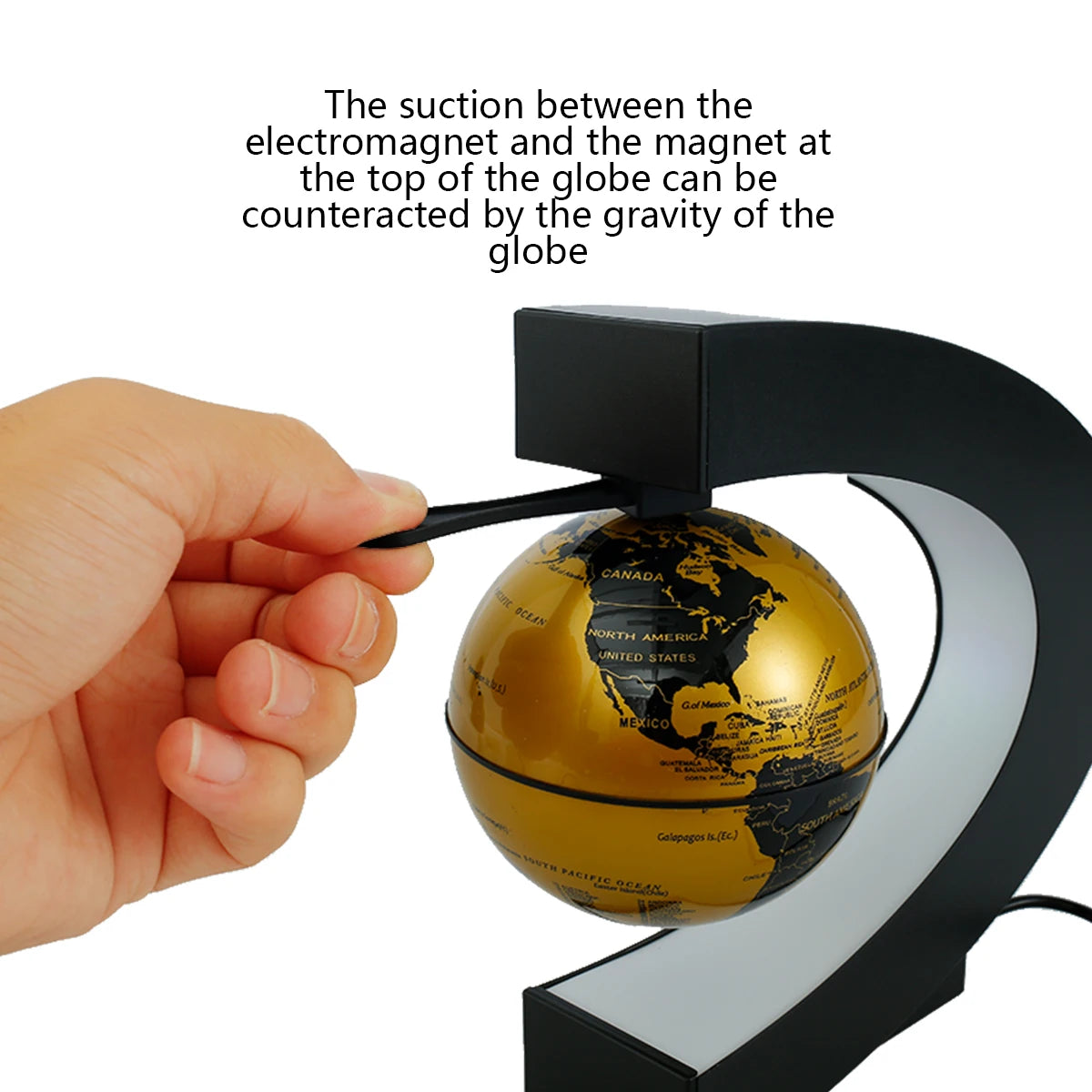 Magnetic Levitation World Map Globe Lamp