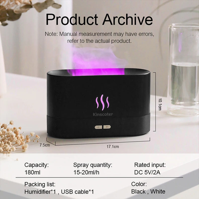 Fire Flame Aroma Diffuser & Humidifier