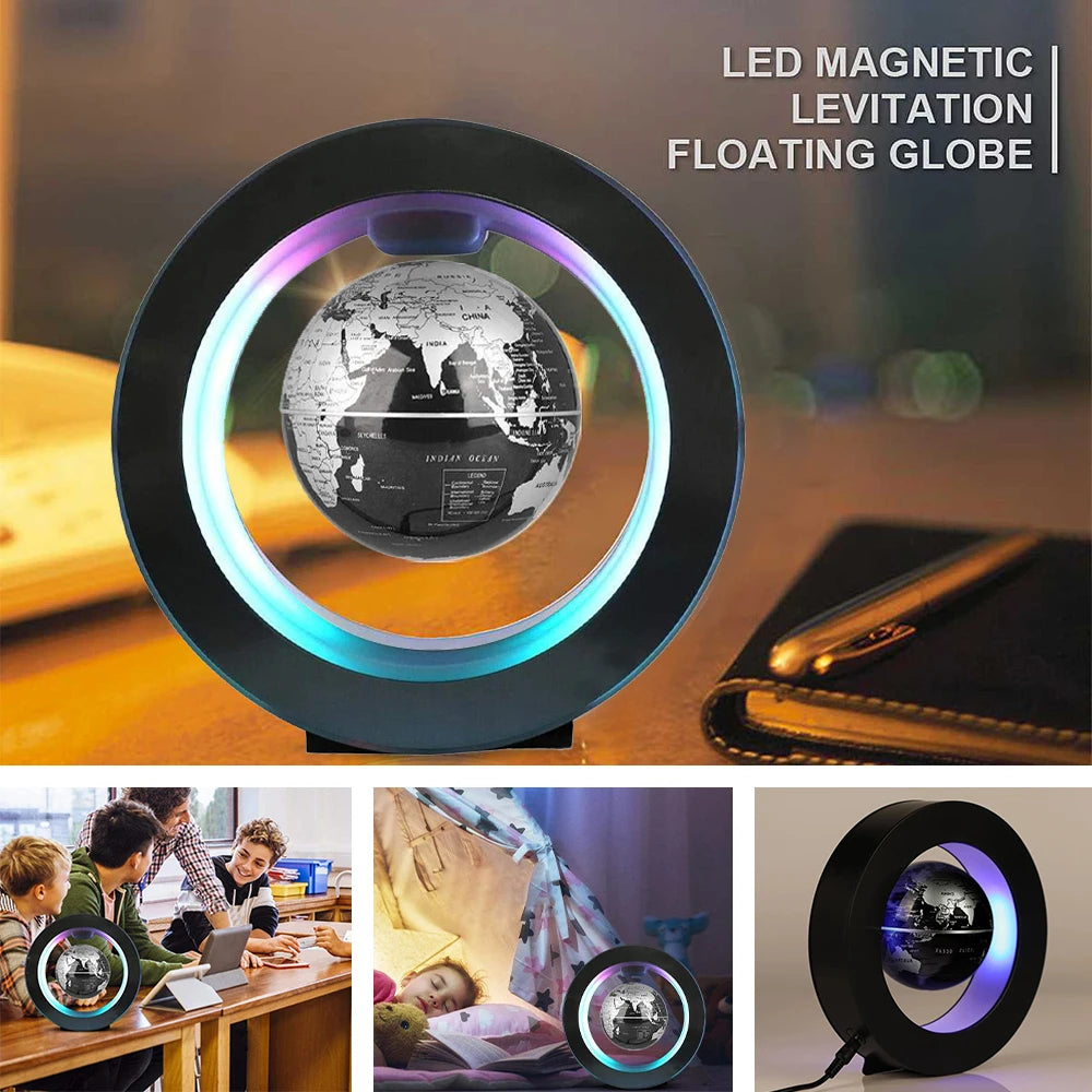 Magnetic Levitation World Map Globe Lamp