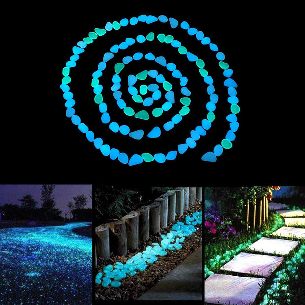 Garden Pebbles Glowing Stones Rocks For Yard