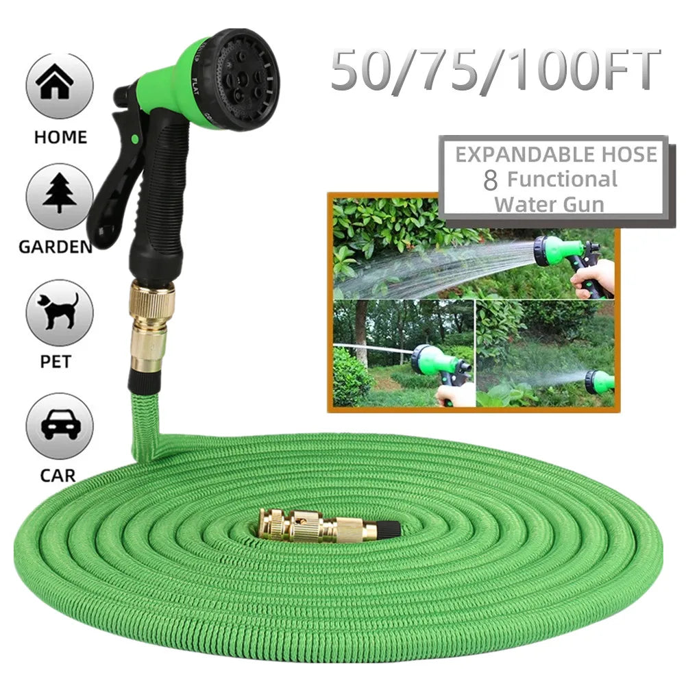 Expandable High-Pressure Garden Hose