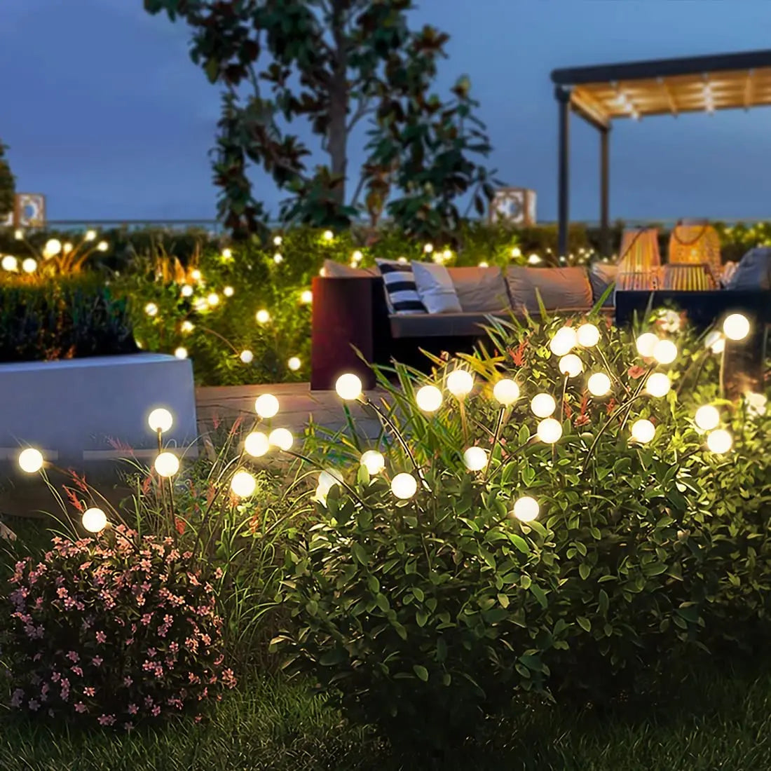 LED Solar Garden Firefly  Lights