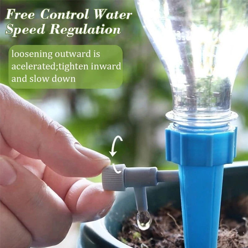 Adjustable Auto Drip Irrigation System for Gardens & Greenhouses