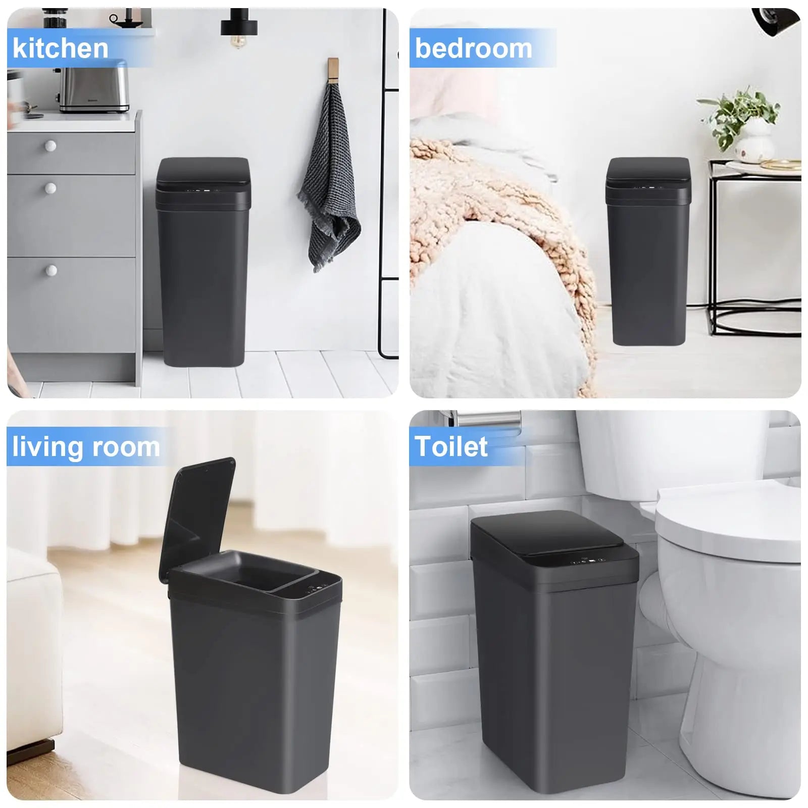 12L Touchless Motion Sensor Trash Can