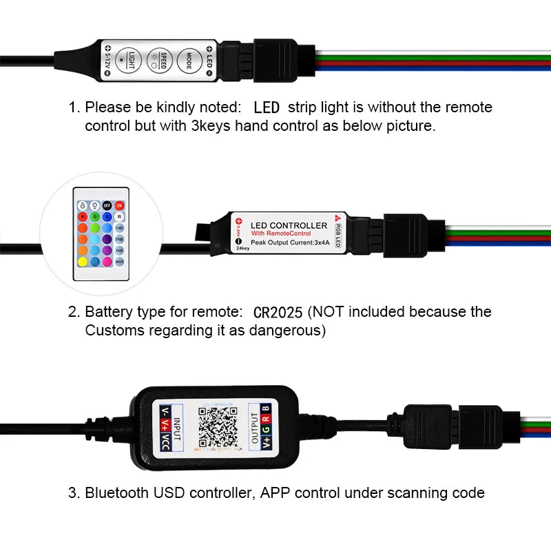 RGB LED Strip Lights App & Remote Control