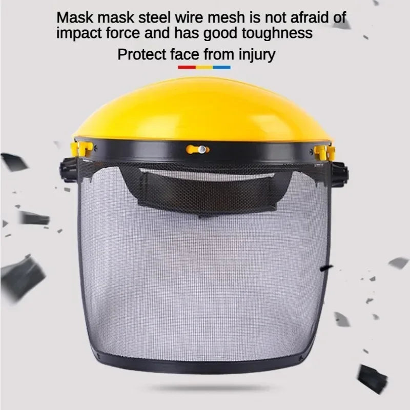 Safety Helmet with Full-Face Mesh Visor