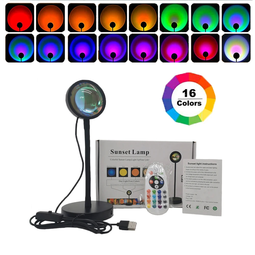 Bluetooth Night Light Rainbow Projector Lamp