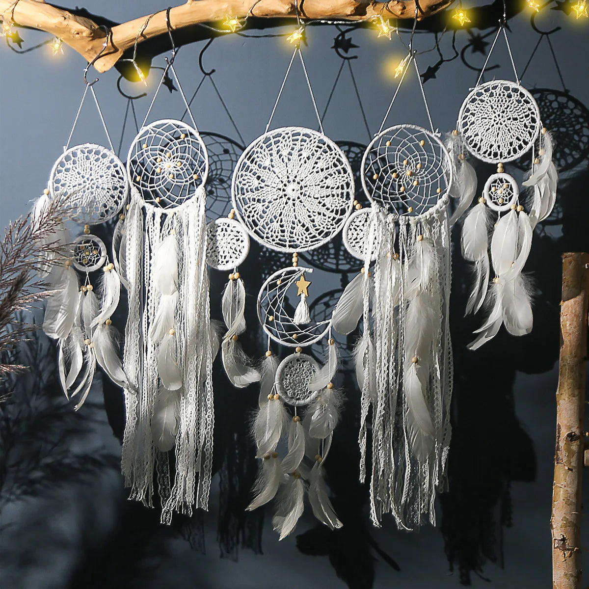 Boho Dream Catchers Set - Nursery Wall Decor